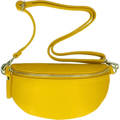 FashionM.cz Cork and Leather Butique Prague crossbody mini kabelka Jean Yellow