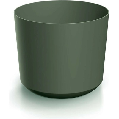 Prosperplast Plastový květináč TUBOS tmavě zelený matný, 12,8 cm