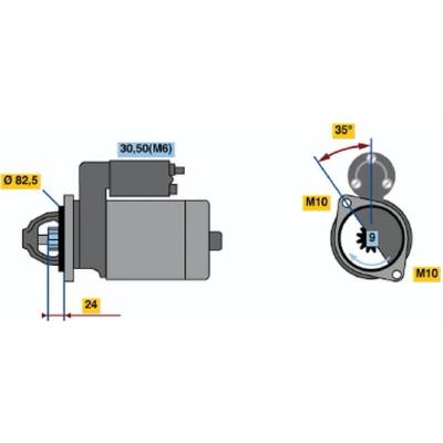 BOSCH STARTER 0 001 109 042