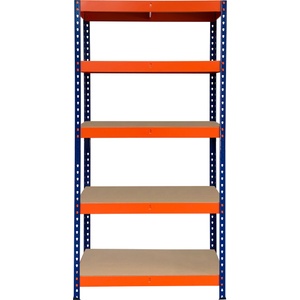 WORKEE Метален стелаж WORKEE 183x45x90 см, 5 MDF рафта х 200 кг (141652)
