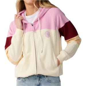 Rip Curl Дамско яке за тренировка Rip Curl Women's Party Wave Colour Block Z/T Training jacket - Off White - размер XXL (103-3172-0117)