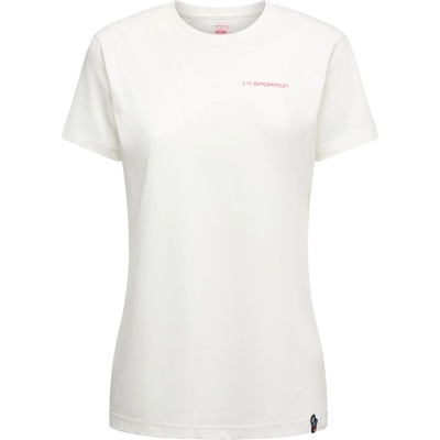 La Sportiva Дамска тениска La Sportiva Women's Crimp T-Shirt - Chalk / Azalea (916-6420-0214)