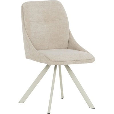 Carmen Трапезен стол Carmen LONDON 1, до 120kg. , дамаска, прахово боядисана метална база, крем (bt-3532369)