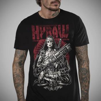 HYRAW мъжка тениска hyraw - guns & nun - 252ts11