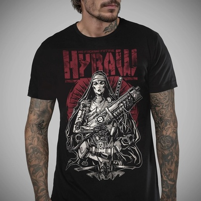 HYRAW мъжка тениска hyraw - guns & nun - 252ts11