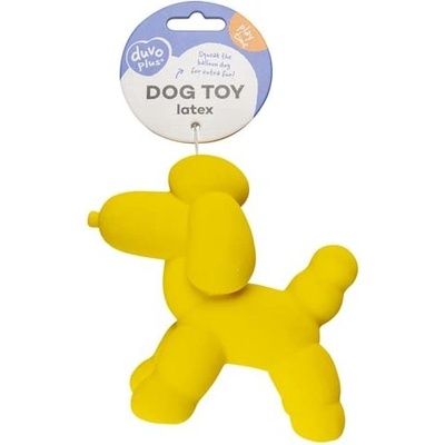 Duvo+ Balónové zvieratko z latexu - pudlík , žltá 14 x 6 x 12,5 cm