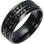 HARAHU Пръстен KE-17008 - Черен / 57mm KP17008