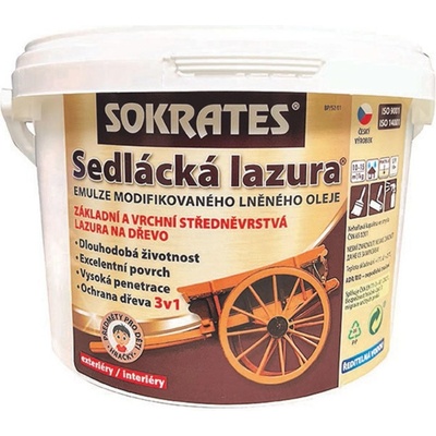 Sokrates Sedlácká lazura na dřevo 2 kg Afromorsia
