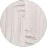 Ayyildiz Кремав кръгъл килим за открито и закрито ø 80 cm Nova 1202 - Ayyildiz Carpets (NOVA80801202CREAM)