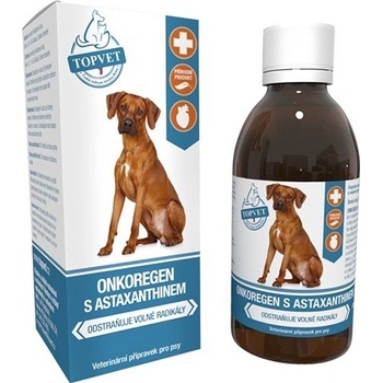 Topvet Onkoregen s astaxanthinom pre psov 200 ml