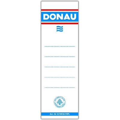 DONAU Резервен етикет за папка DONAU 48x153 cm двустранен, бял U8370920-09PL (U8370920-09PL)