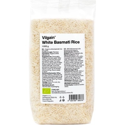 Vilgain White Basmati Rice BIO 1 kg – Zbozi.Blesk.cz