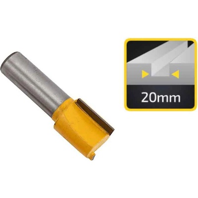 Stopková fréza na drevo drážkovacia, priemer 20 mm, výška 19 mm, stopka 8 mm, XL-TOOLS