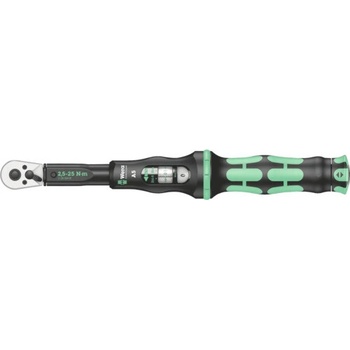 Momentový kľúč Wera Click-Torque A 5, 2,5–25 Nm, chróm-vanádiová oceľ, 1 kus.