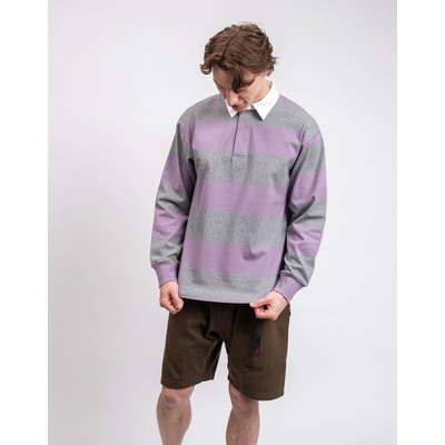 Gramicci Langdon Rugby Shirt HEATHER/PURPLE