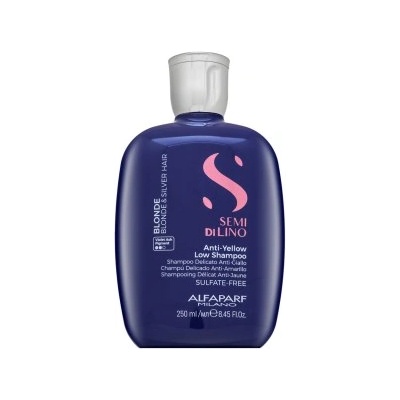 ALFAPARF Milano Semi Di Lino Blonde Intense Anti-Yellow Low Shampoo Неутрализиращ шампоан за руса коса 250 ml
