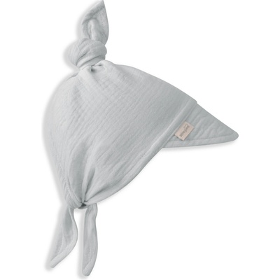 Detský rastúci mušelínový klobúčik so šiltom Sleepee Grey