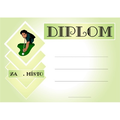 VIZINGR Kulečník diplom A4 č.1