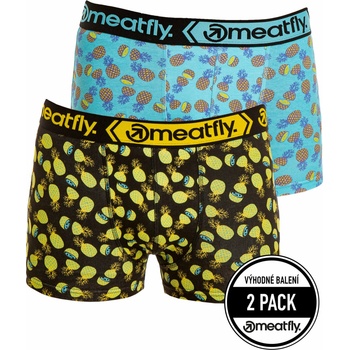 Meatfly мъжки боксерки Balboa Boxershorts Double Pack Pineapple | Черна | Размер Meatfly | Cheren | МЪЖЕ | S