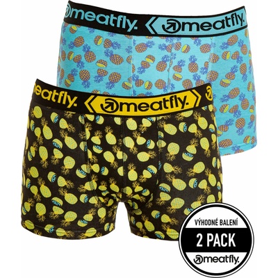 Meatfly мъжки боксерки Balboa Boxershorts Double Pack Pineapple | Черна | Размер Meatfly | Cheren | МЪЖЕ | S