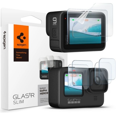 Spigen Комплект предпазни протектори за GoPro 9 / 10 / 11 / 12 от Spigen Glas. TR. Slim - Прозрачни (8809756648113)
