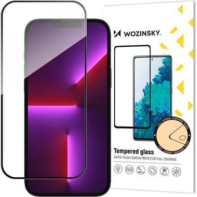 Wozinsky 5D Tvrdené sklo pre iPhone 15, čierne 9145576280300