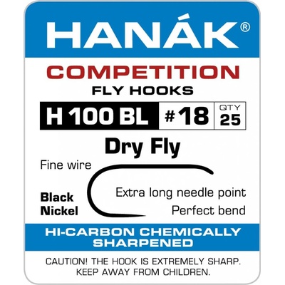 Hanák Competition Muškařský háček suché mušky vel.16 25 ks