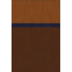 NIV Study Bible, Fully Revised Edition, Personal Size, Leathersoft, Brown/Blue, Red Letter, Comfort Print (2020)
