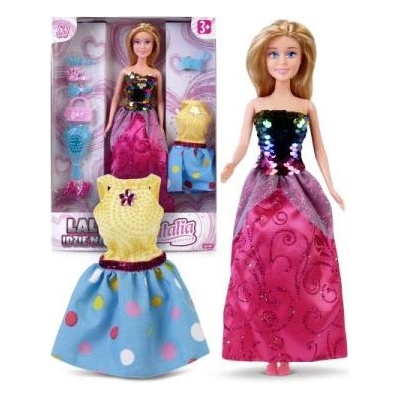 123Arts Natalia 29cm v flitrových šatech růžová