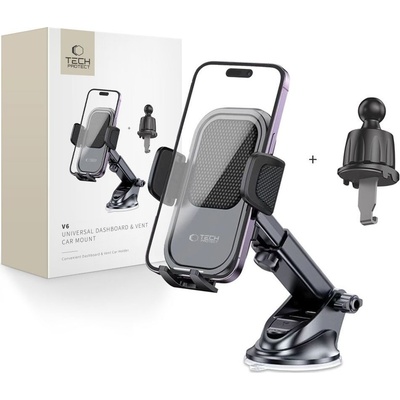 AppleMix Držák do auta TECH PROTECT - do mřížky / na palubní desku - klipový - černý – Sleviste.cz