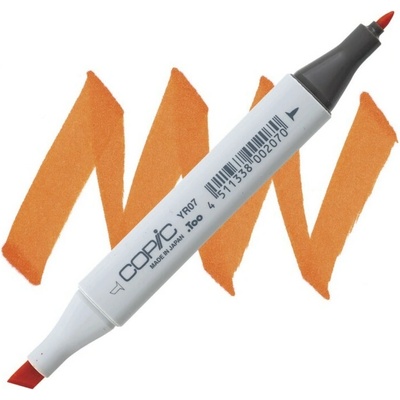 Lihová fixa COPIC Classic oboustranná Fine & Chisel, Cadmium orange (YR07)