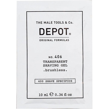 Depot 400 Shave Specifics No. 406 Ментол Омекотяващ и освежаващ Гел за бръснене 10 ml