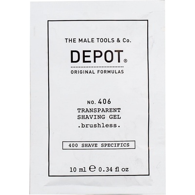 Depot 400 Shave Specifics No. 406 Ментол Омекотяващ и освежаващ Гел за бръснене 10 ml