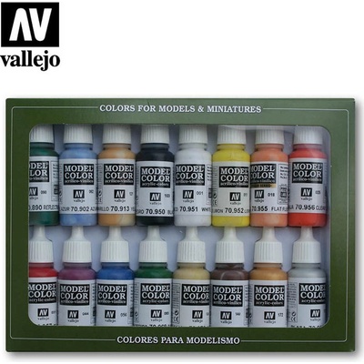 Vallejo Model Color 16 color Set 70140 Basic Colors Usa 16 – Hledejceny.cz