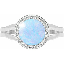 JSB Bijoux Opál s krištáľovými kameňmi Swarovski Light Blue 92700025l bl