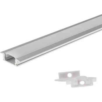 Image 1 of OPTONICA АЛУМИНИЕВ ПРОФИЛ ЗА LED ЛЕНТА 6 mm L=2m - BUILT-IN (5192)