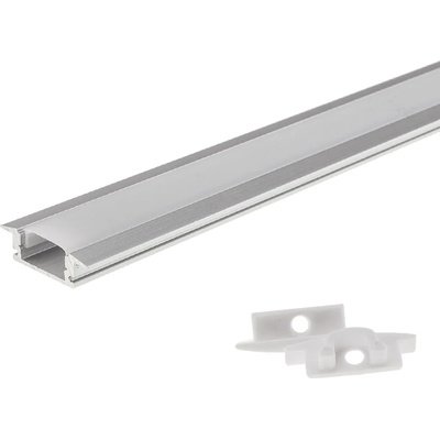 OPTONICA АЛУМИНИЕВ ПРОФИЛ ЗА LED ЛЕНТА 6 mm L=2m - BUILT-IN (5192)