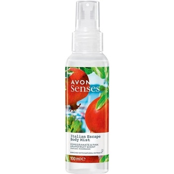 Avon Senses tělový sprej s vůní granátového jablka a růžového grapefruitu 100 ml
