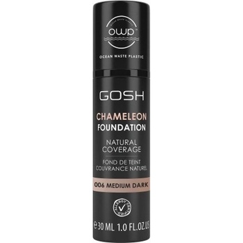 Gosh Copenhagen Chameleon Foundation lehký tónující make-up 006 Dark 30 ml