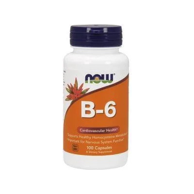 NOW Витамин Б-6 - 50 мг. - Vitamin B-6 (Pyridoxine) - 100 таблетки - NOW FOODS, NF0450