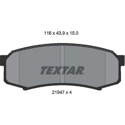 Sada brzdových platničiek kotúčovej brzdy TEXTAR 2194701