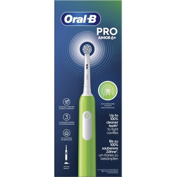 Oral-B Електрическа четка за зъби, Oral-B, Pro Junior 6+, зелена (743027)