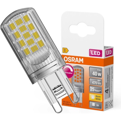 Osram LED žiarovka PIN, 4,4 W, 470 lm, teplá biela, G9 LED PIN 40 DIM 4,4W/827 G9