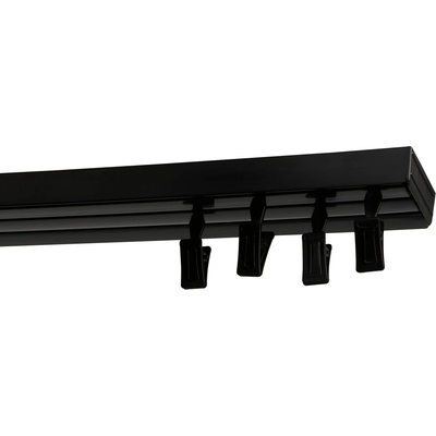 Rolmeister Stropní lišta PVC černá Stropní dvojitá 500cm