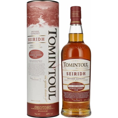 Tomintoul SEIRIDH Speyside Glenlivet OlorosoSherry Cask 40% 0,7 l (kartón)