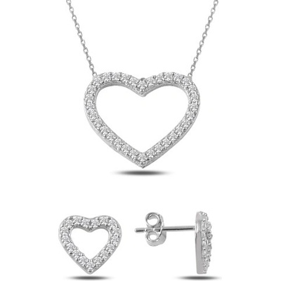Olivie sada stříbrných šperků srdce 2350 – Sleviste.cz