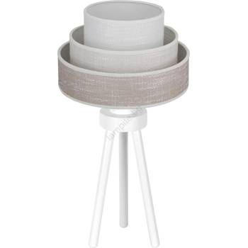 Brilagi - Настолна лампа ALASKA LUNETA 1xE27/15W/230V сив/кремав (BG1152)