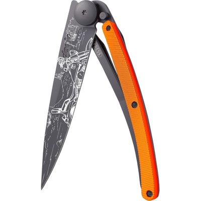 Deejo 1GM039 37g black Aluminium collection Easy rider orange