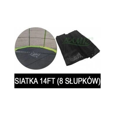 SkyRamiz Protective Mesh Black For Garden Trampoline 427cm/14ft 8 Chump Tunnels