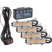 Carmotion Výstražné LED světlo, oranžové, set 4 ks